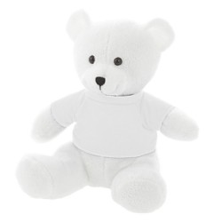 Teddybär mit T-Shirt - Forrest White - Weiß