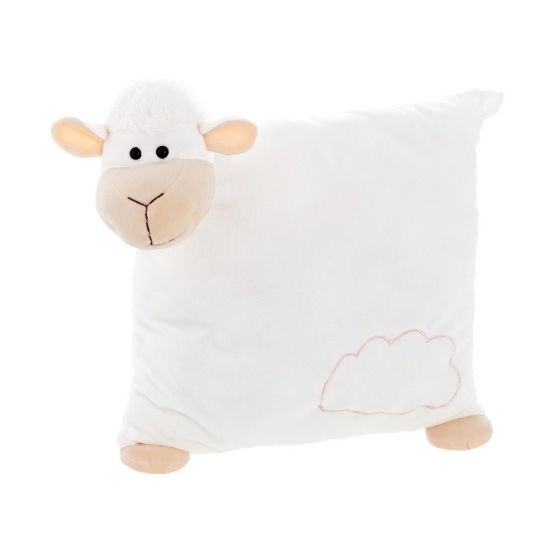 Schaf-Kissen mit Wolke - Sophie - Weiß