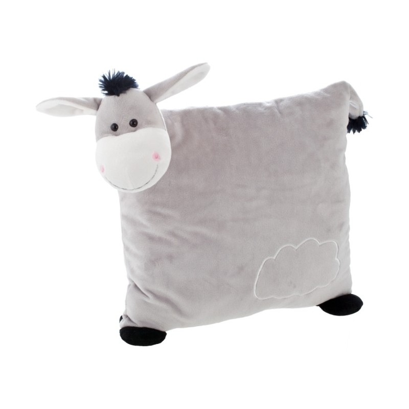 Esel-Kissen mit Wolke - Logan - Grau