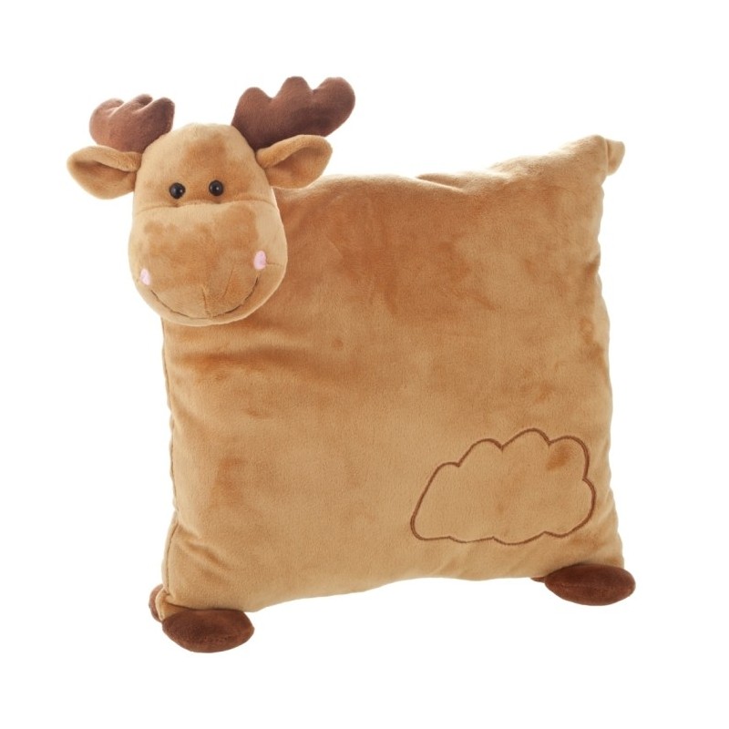 Rentier-Kissen mit Wolke - Grayson - Braun