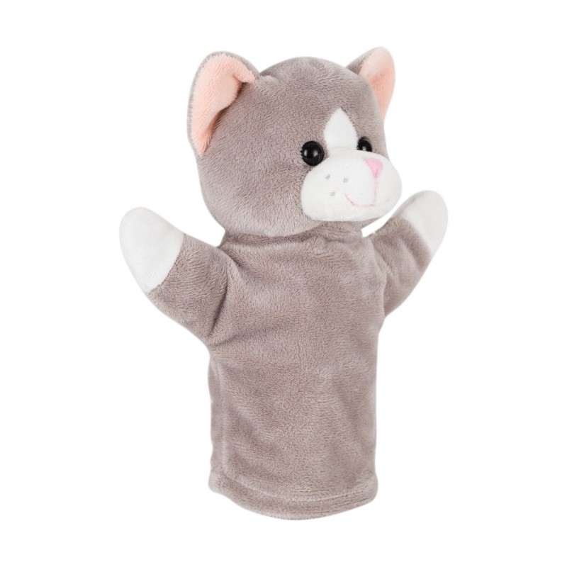 Handpuppe Katze - Jinx - Grau