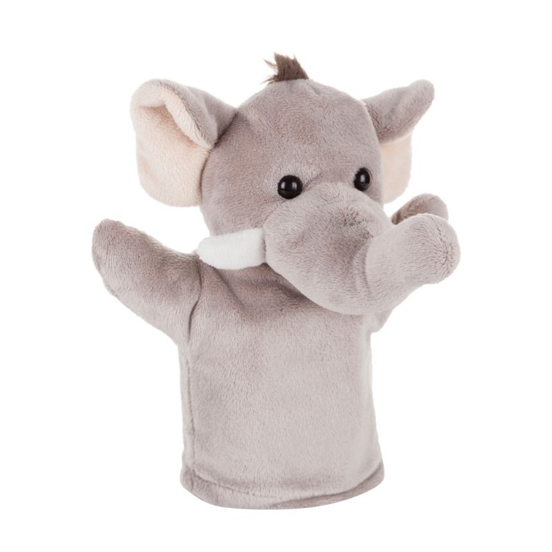 Handpuppe Elefant - Tank - Grau