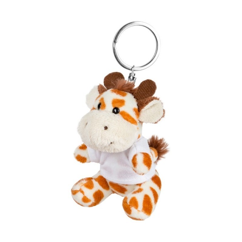 Plüschtier Giraffe, Schlüsselanhänger - Lizzy - Hellbraun