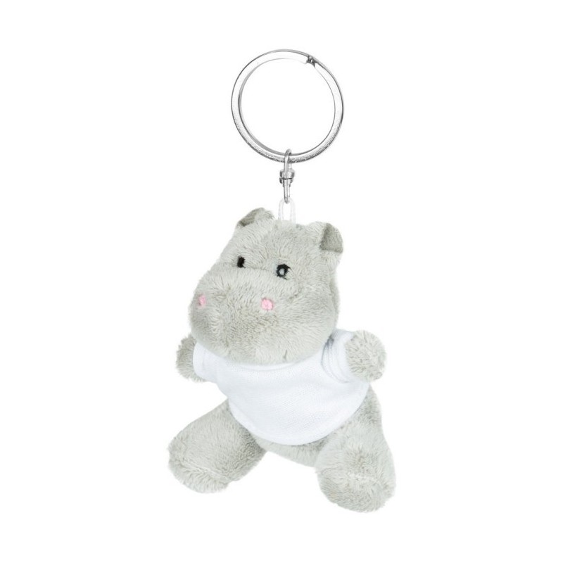 Plüschtier Nilpferd, Schlüsselanhänger - Patsy - Grau