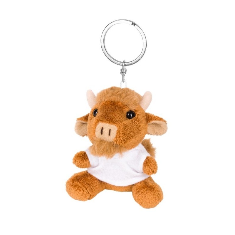 Plüschbison, Schlüsselanhänger - Vincent - Braun