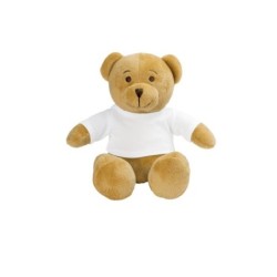 Teddybär mit T-Shirt - Siddy Honey - Hellbraun