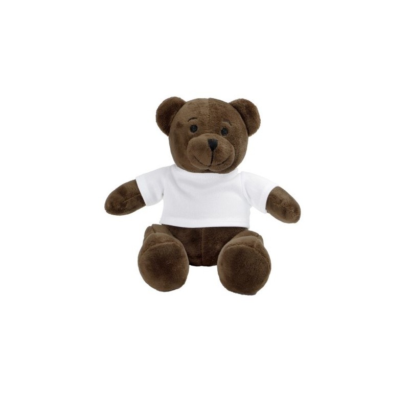 Teddybär mit T-Shirt - Siddy Brown - Braun