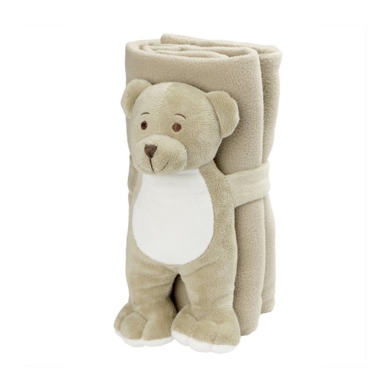 Teddybär mit einer Decke - Phil - Beige