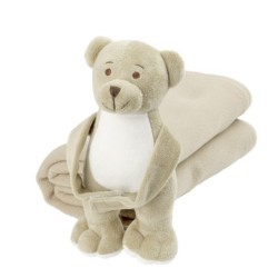 Teddybär mit einer Decke - Phil - Beige
