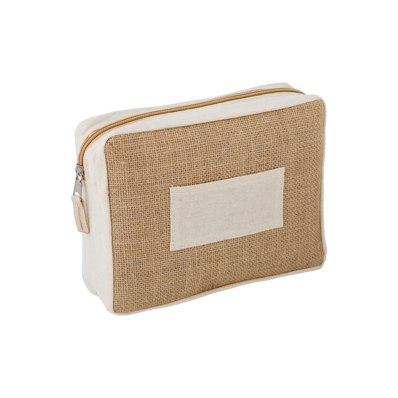 Kosmetiktasche aus Jute - Braun