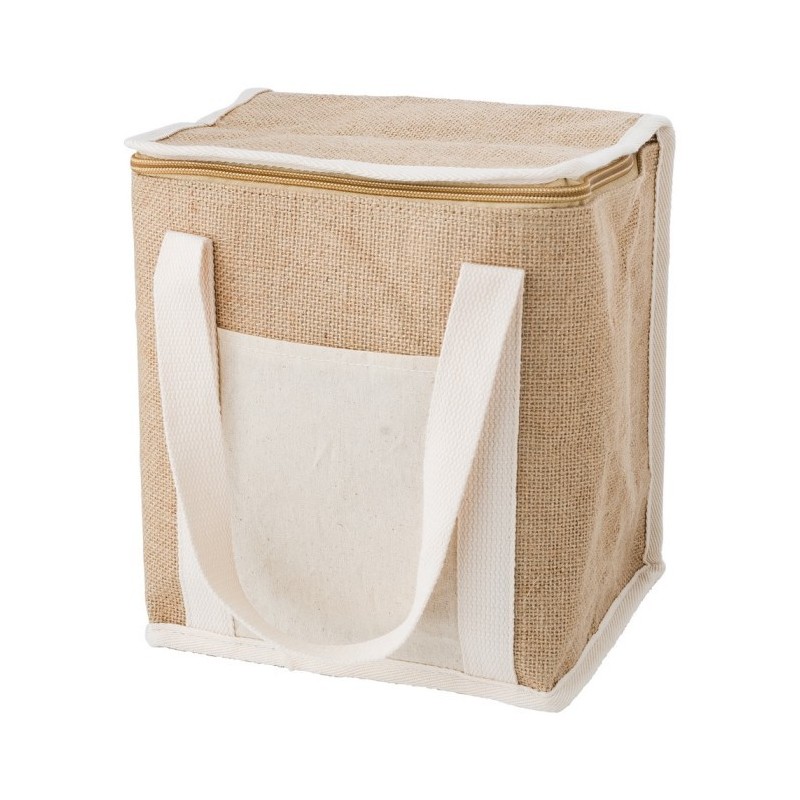 Kühltasche aus Jute - Braun