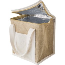 Kühltasche aus Jute - Braun