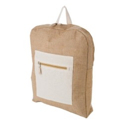 Rucksack aus Jute - Braun
