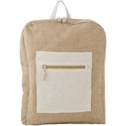 Rucksack aus Jute - Braun