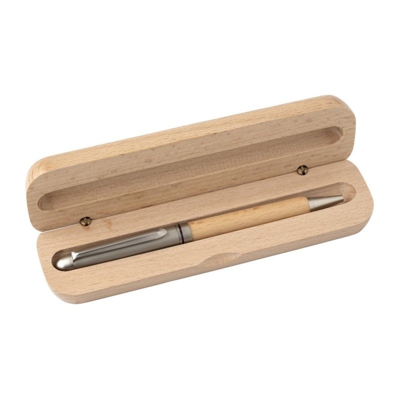 Kugelschreiber im Etui - Braun