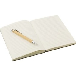 Notizbuch ca. B6 mit Stift - Braun