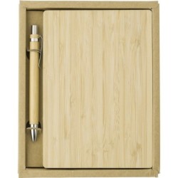 Notizbuch ca. B6 mit Stift - Braun