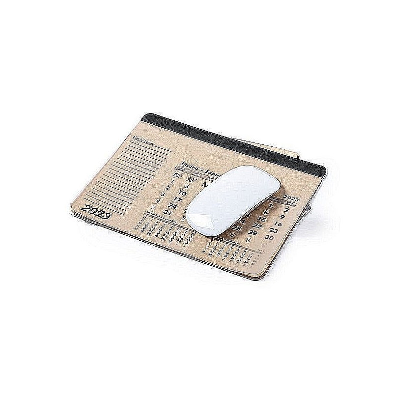 Mauspad, Kalender - Beige