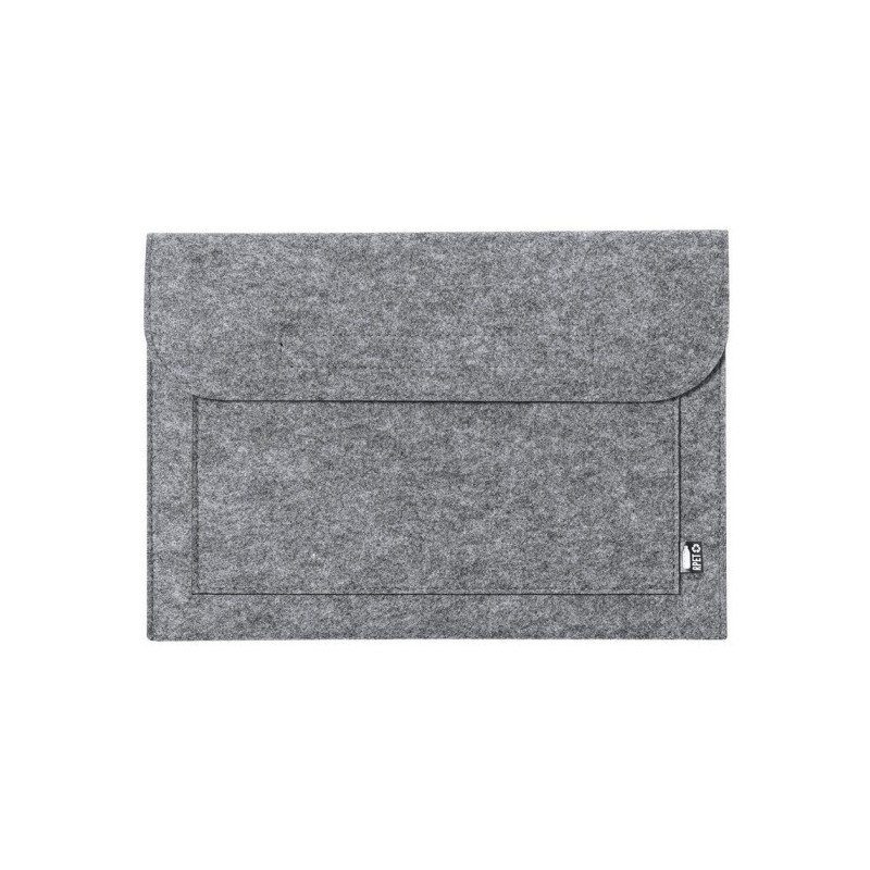 RPET-Konferenzmappe aus Filz, 15'' Tabletttasche - Graphit