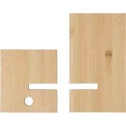 Telefonständer aus Bambus - Braun