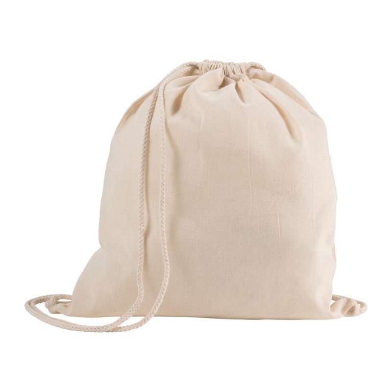 Beutel aus Baumwolle mit Kordel - Beige