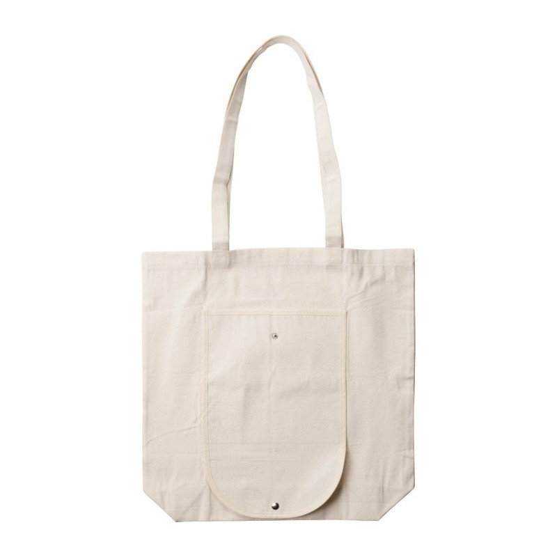 Einkaufstasche aus Baumwolle, faltbar - Beige