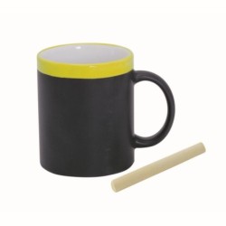 Keramikbecher 350 ml zum Malen, Kreide - Gelb