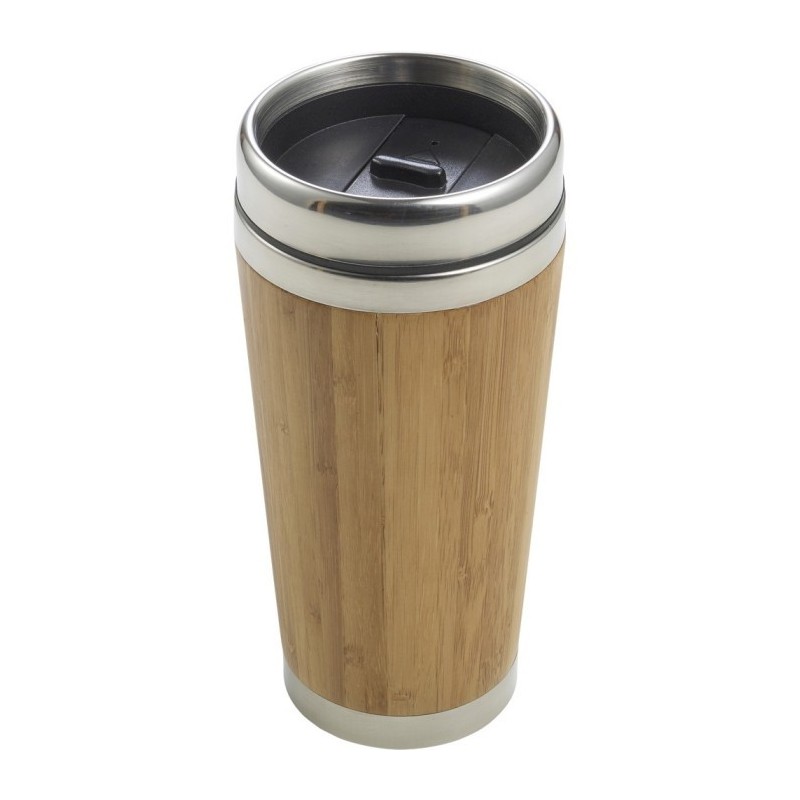 Bambus Reisebecher 400 ml - Hellbraun