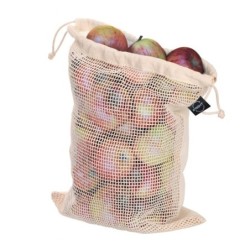 B'RIGHT Baumwolltasche für Obst und Gemüse, groß - Beige