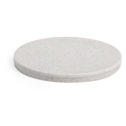 Taschenspiegel aus Weizenstroh - Hellgrau