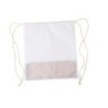 Beutel mit Kordel aus RPET und Kork - Weiß