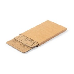 Puzzleset aus Recyclingkarton, 2 Stück - Braun