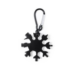 Multifunktionswerkzeug 6 El., Karabiner - Schwarz