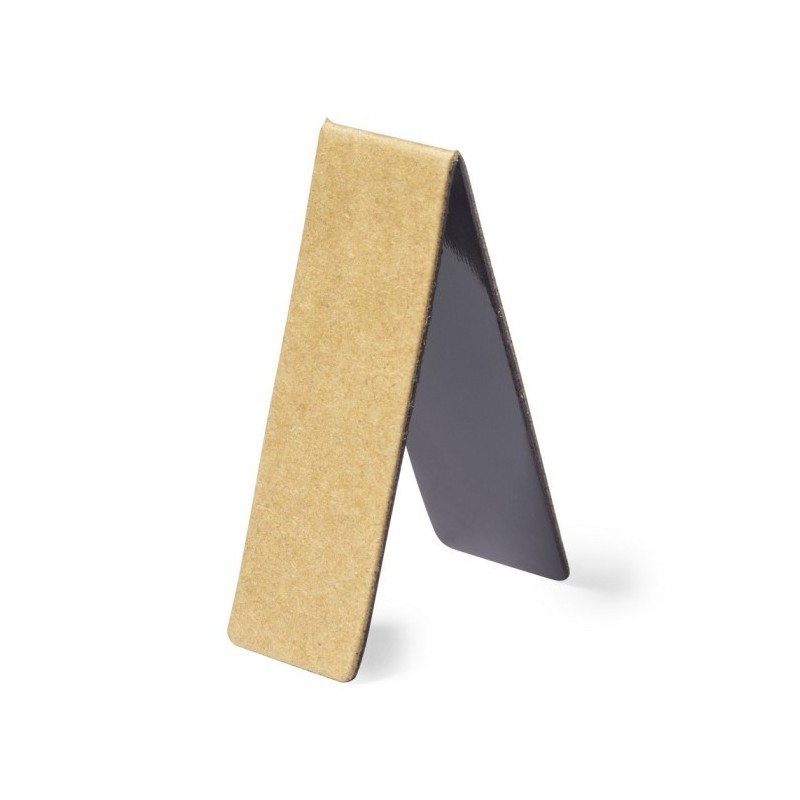 Lesezeichen aus recyceltem Karton, magnetisch - Braun