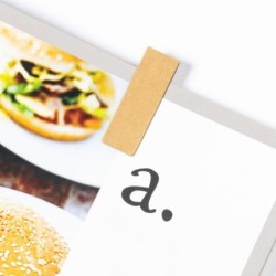 Lesezeichen aus recyceltem Karton, magnetisch - Braun