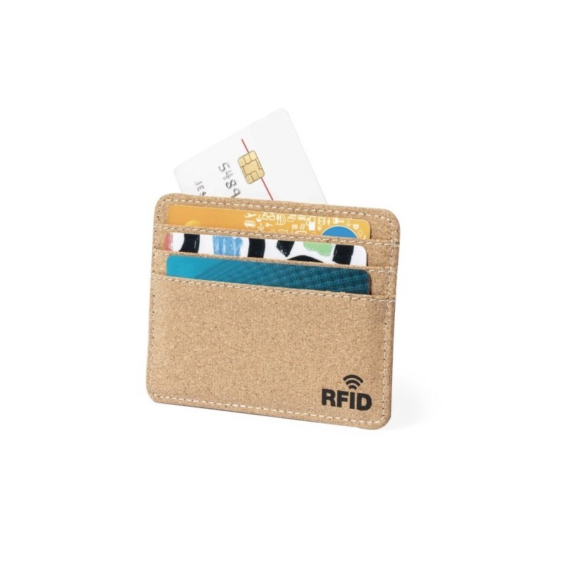 Kreditkartenetui aus Kork, RFID-Schutz - Braun