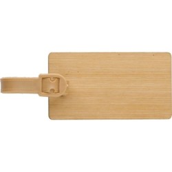 Kofferanhänger aus Bambus - Braun