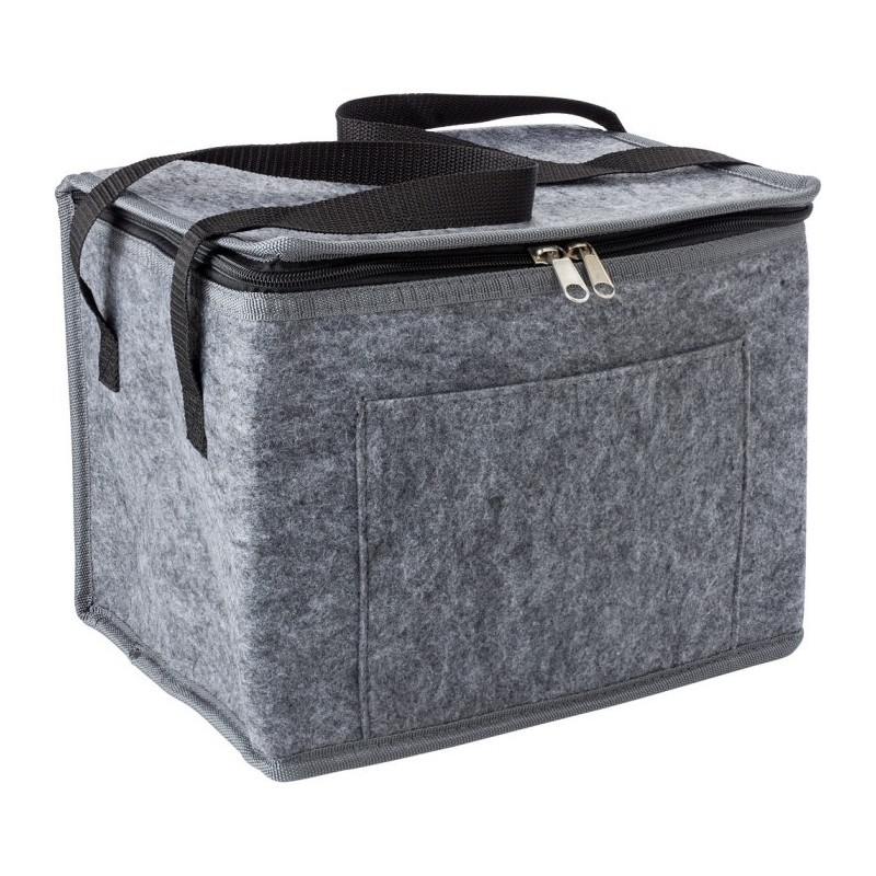 RPET-Kühltasche aus Filz - Graphit