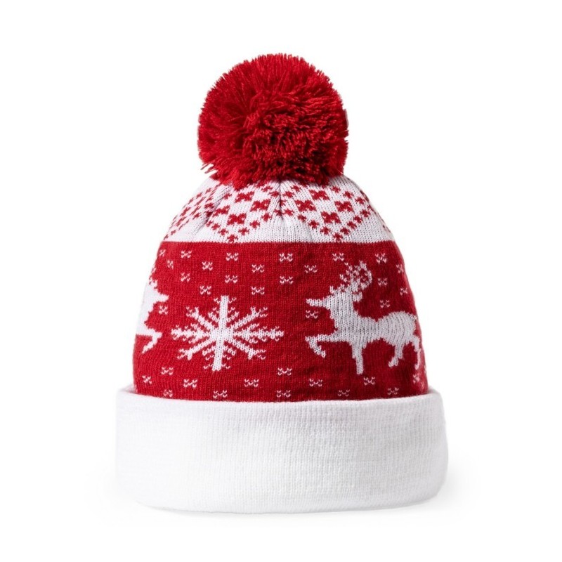 Wintermütze, Weihnachtsmotive - Rot