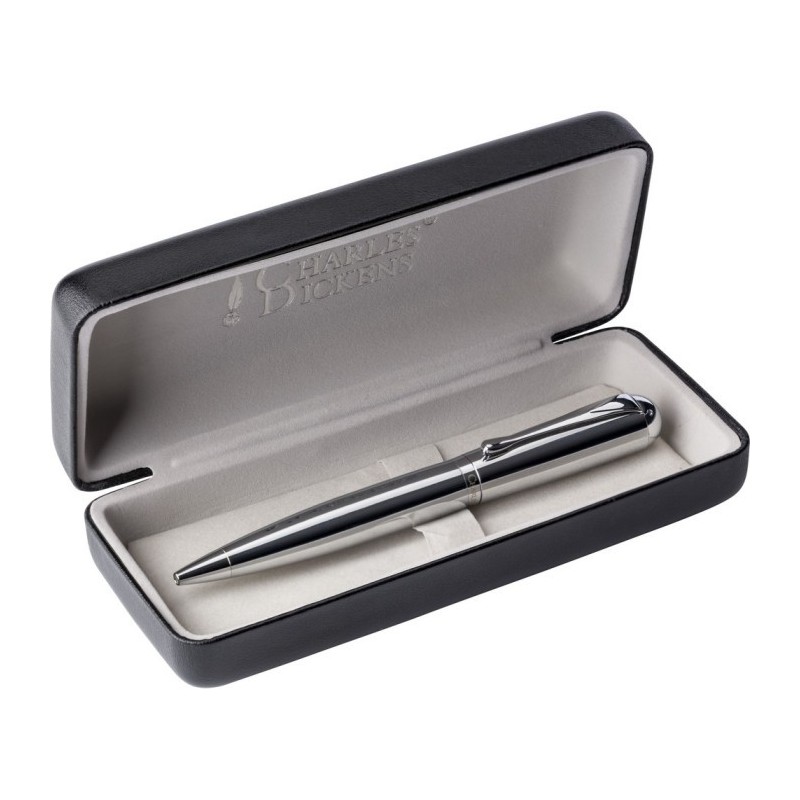 Charles Dickens Kugelschreiber in Box - Silber