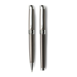 Charles Dickens® Schreibset, Kugelschreiber und Rollerball - Grau