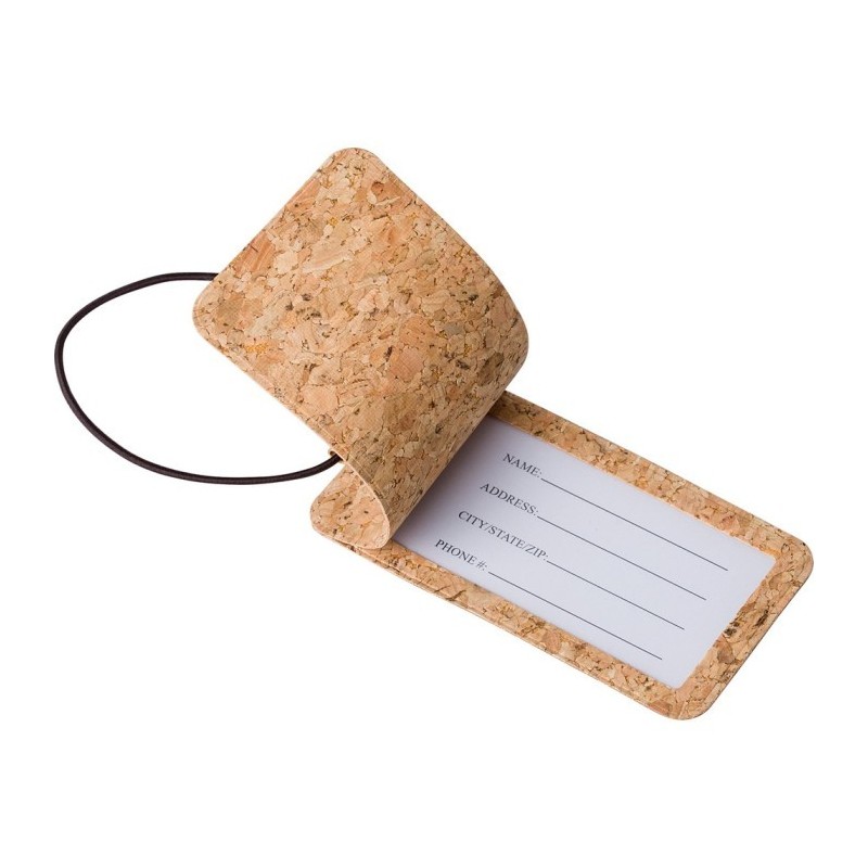 Kofferanhänger aus Kork - Braun