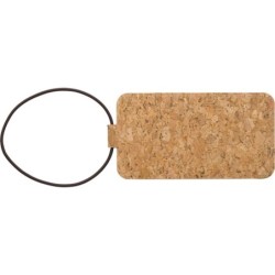 Kofferanhänger aus Kork - Braun