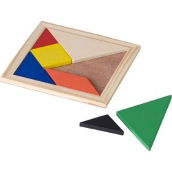 Tangram-Puzzle, 7 Teile - Braun