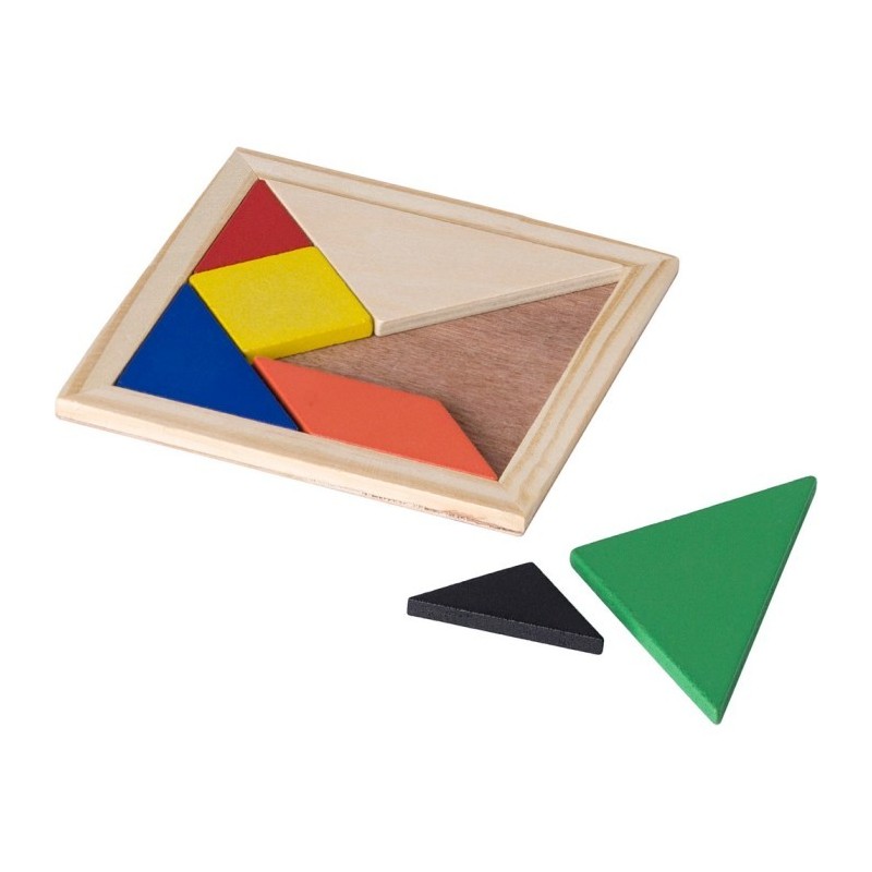 Tangram-Puzzle, 7 Teile - Braun