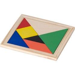 Tangram-Puzzle, 7 Teile - Braun