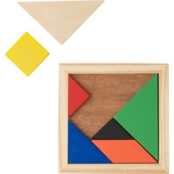 Tangram-Puzzle, 7 Teile - Braun