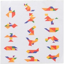 Tangram-Puzzle, 7 Teile - Braun