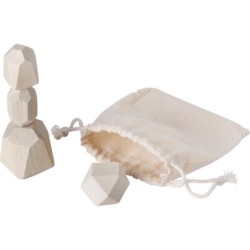 Geschicklichkeitsspiel aus Holz, 4 Stück - Braun