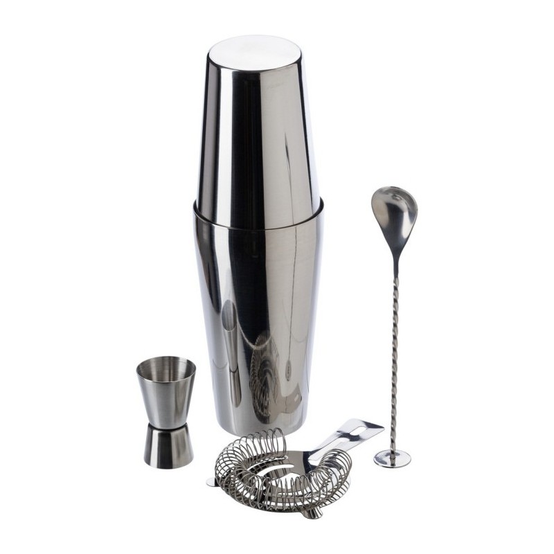 Cocktailset, Shaker, 4-tlg - Silber